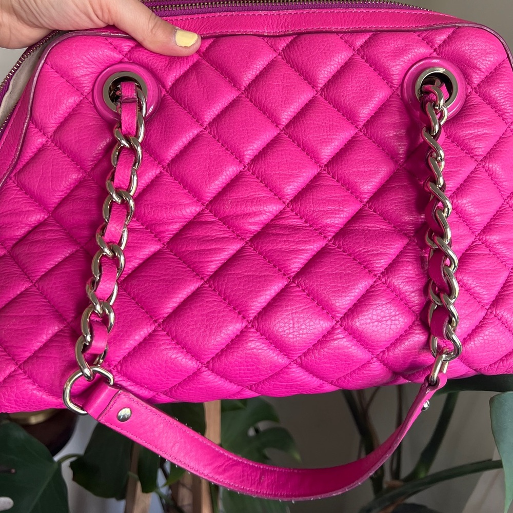 Kate Spade Bright Pink Quilted Women's Purse - Picture 4 of 15